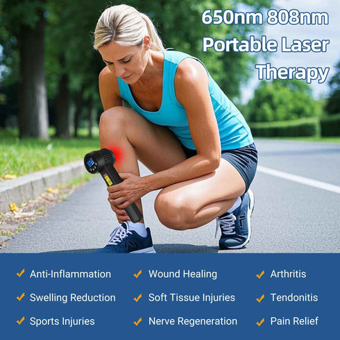 Professional Grade Cold Laser Physical Therapy with 15 diodes @ 808nm 10 @ 650nm - Rejuvenate & Heal, Red Light Therapy, Health & Beauty