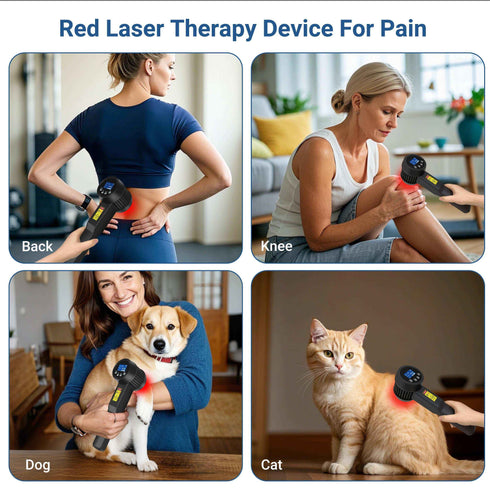 Professional Grade Cold Laser Physical Therapy with 15 diodes @ 808nm 10 @ 650nm - Rejuvenate & Heal, Red Light Therapy, Health & Beauty