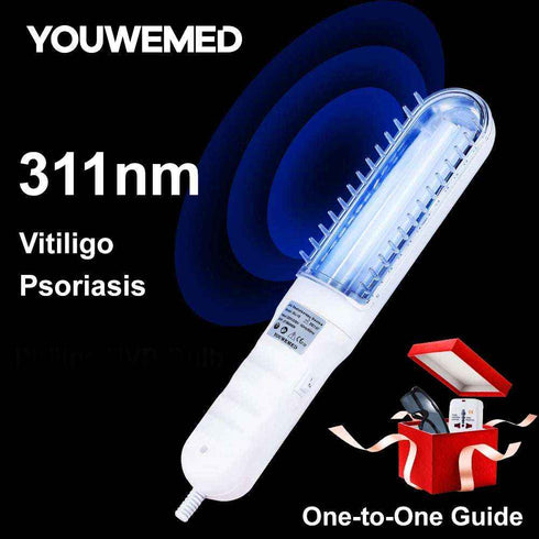 311Nm Ultraviolet Phototherapy Instrument Use UVB Philips Lamp UV for Vitiligo Psoriasis White Spots Skin Disease - Rejuvenate & Heal, Red Light Therapy, Health & Beauty