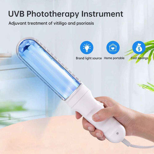311Nm Ultraviolet Phototherapy Instrument Use UVB Philips Lamp UV for Vitiligo Psoriasis White Spots Skin Disease - Rejuvenate & Heal, Red Light Therapy, Health & Beauty