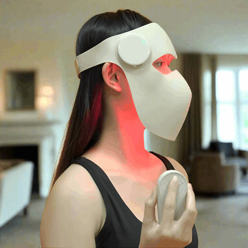 Advanced Red & Blue LED Mask for At-Home Skincare - Rejuvenate & Heal, Red Light Therapy, Health & Beauty