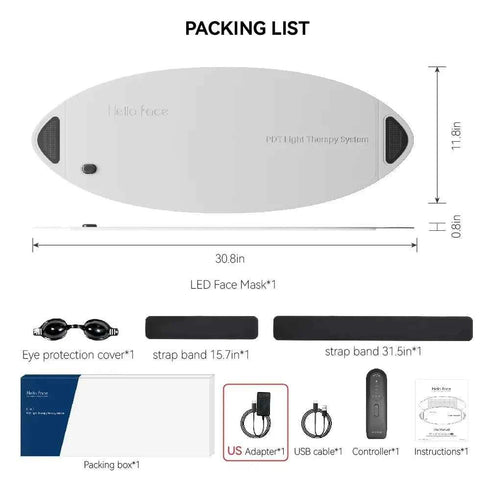 Red Light Therapy Collagen Boosting Light Therapy Mask - Rejuvenate & Heal, Red Light Therapy, Health & Beauty