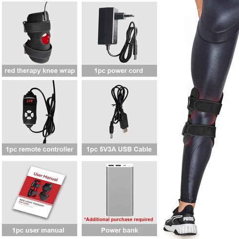 Red Light Therapy Infrared Knee Support for Pain Relief - Rejuvenate & Heal, Red Light Therapy, Health & Beauty