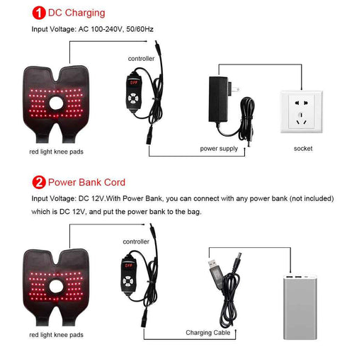 Red Light Therapy Infrared Knee Support for Pain Relief - Rejuvenate & Heal, Red Light Therapy, Health & Beauty