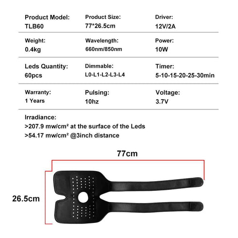 Red Light Therapy Infrared Knee Support for Pain Relief - Rejuvenate & Heal, Red Light Therapy, Health & Beauty