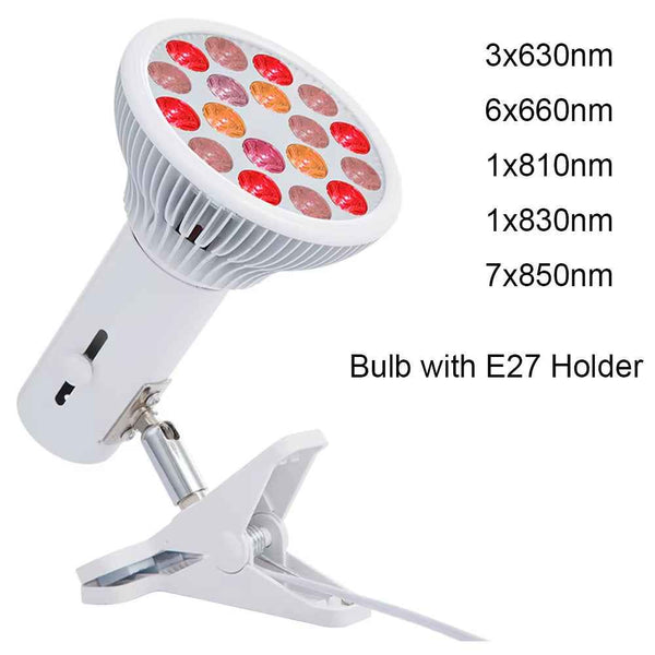 54W Red Light for Pain Relief with E27 Clip Bulb - Rejuvenate & Heal, Red Light Therapy, Health & Beauty