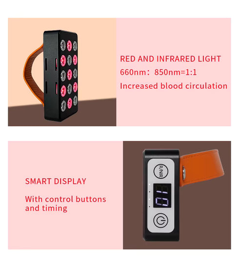 RHPRO75 Portable Red Light Therapy Panel | 75W & 8,000 mAh - Rejuvenate & Heal, Red Light Therapy, Health & Beauty